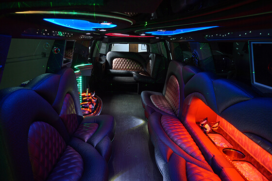 Pittsburgh limousine bus interior